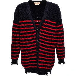 Multicolor Virgin Wool Cardigan
