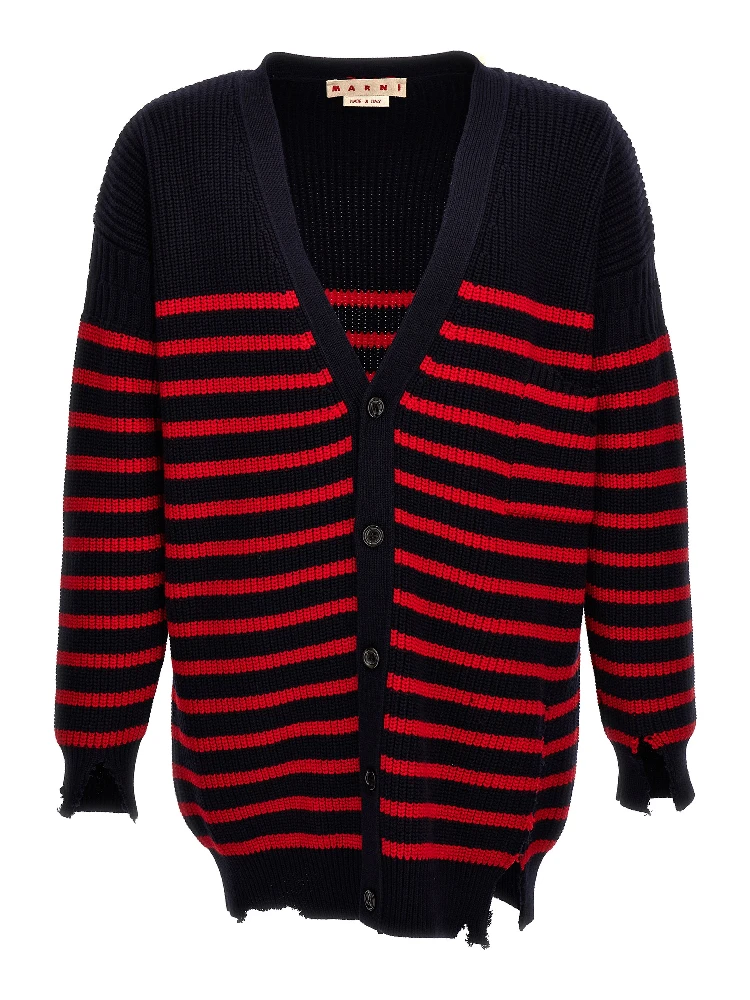 Multicolor Virgin Wool Cardigan