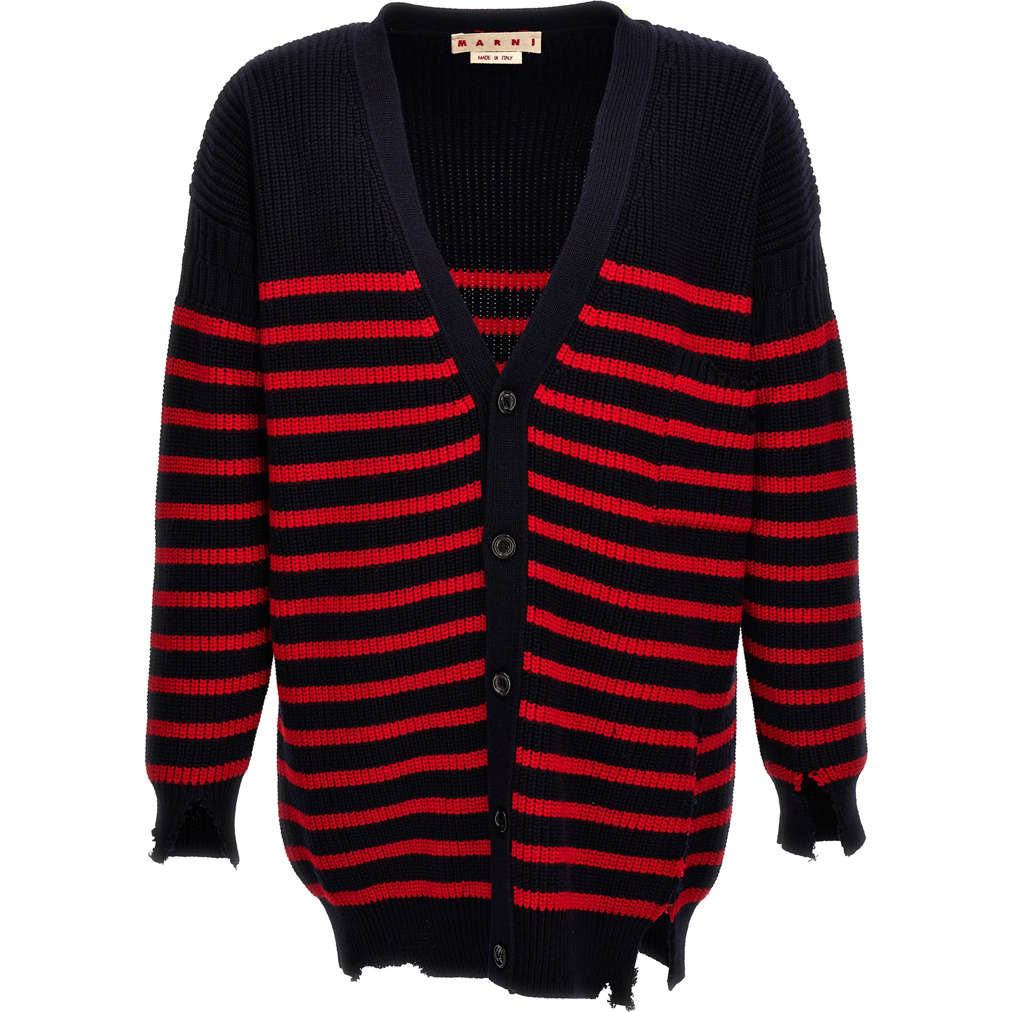 Multicolor Virgin Wool Cardigan