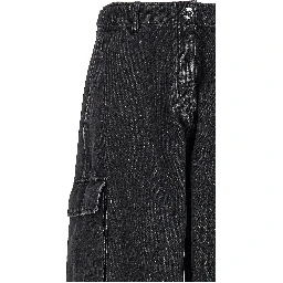 Black Cotton Jeans Denim