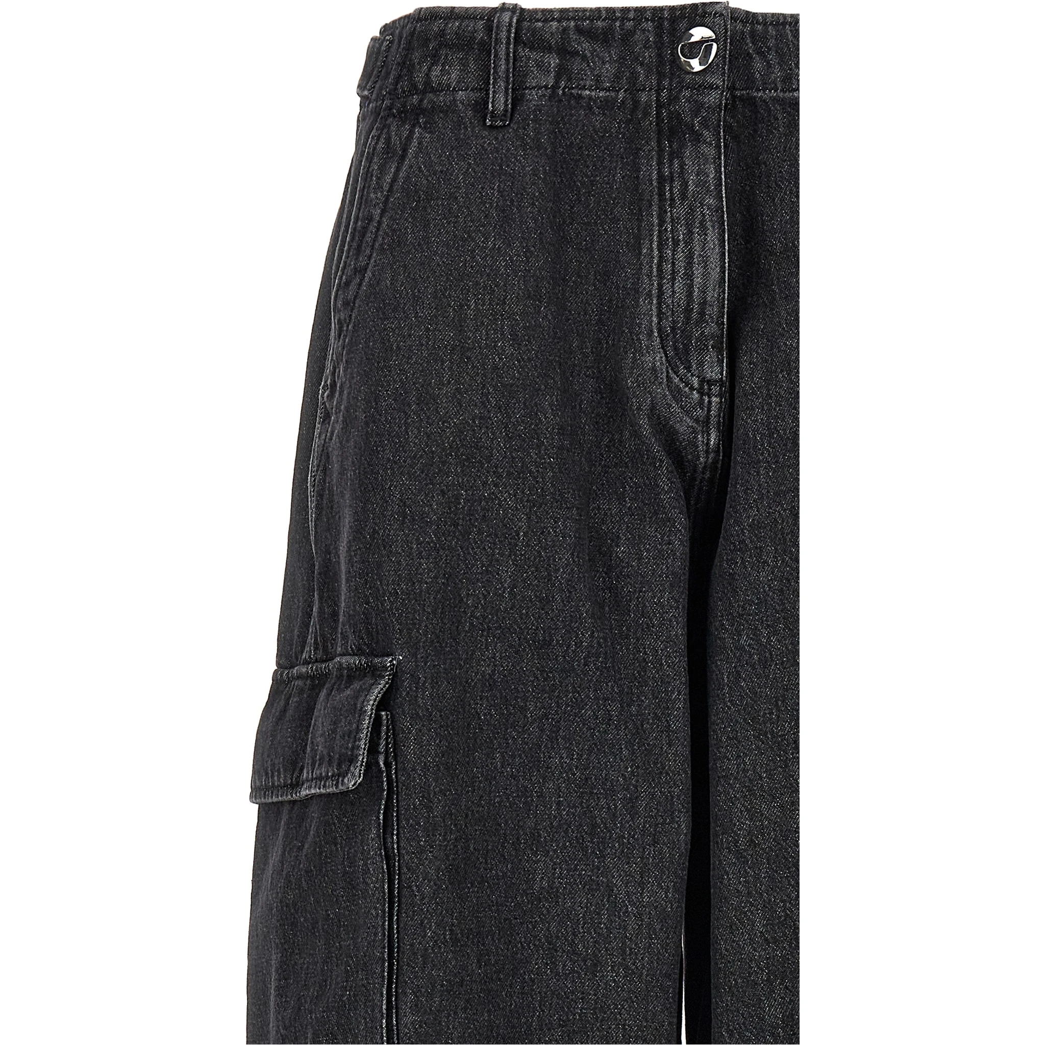 Black Cotton Jeans Denim