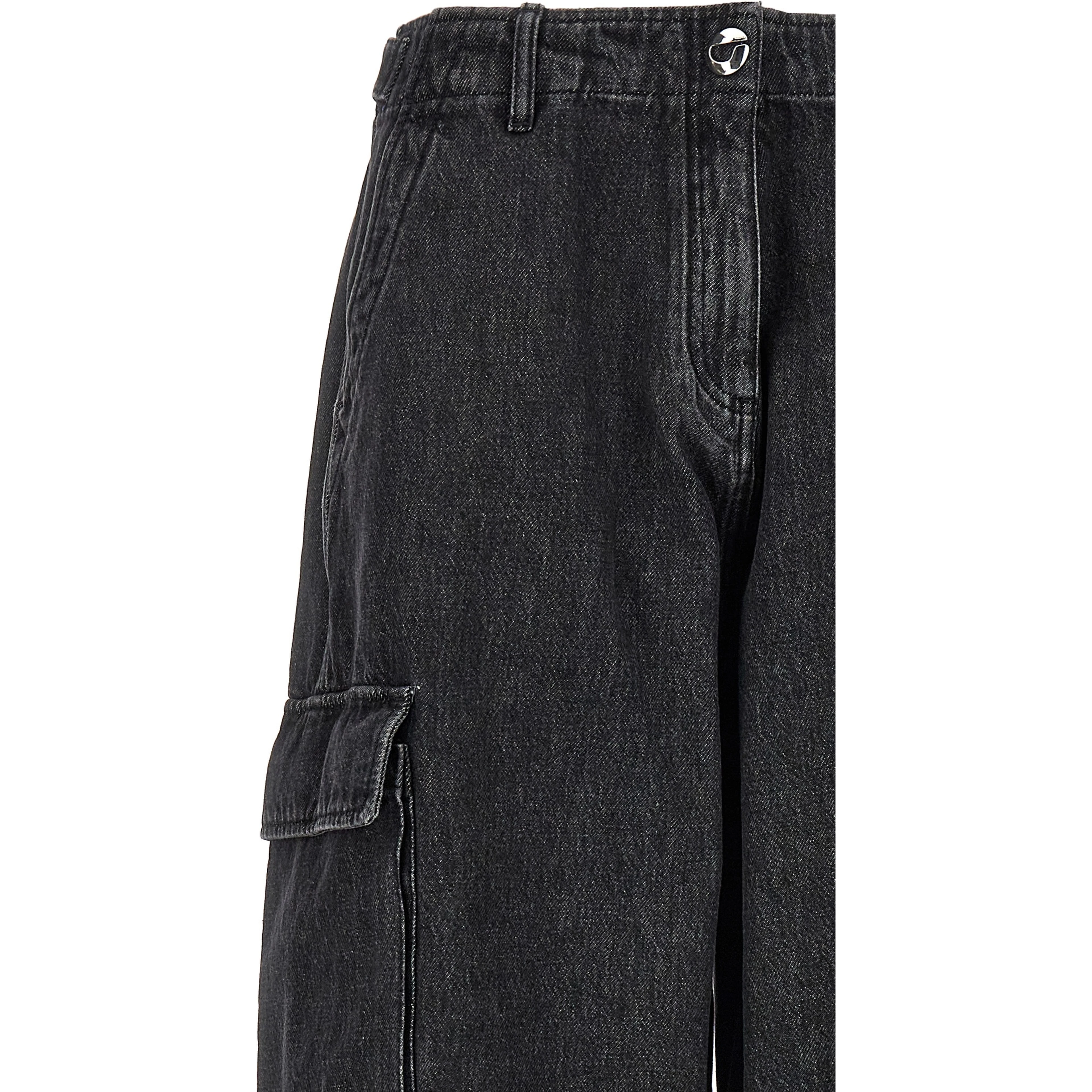 Black Cotton Jeans Denim