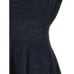 Blue Viscose Midi Dress