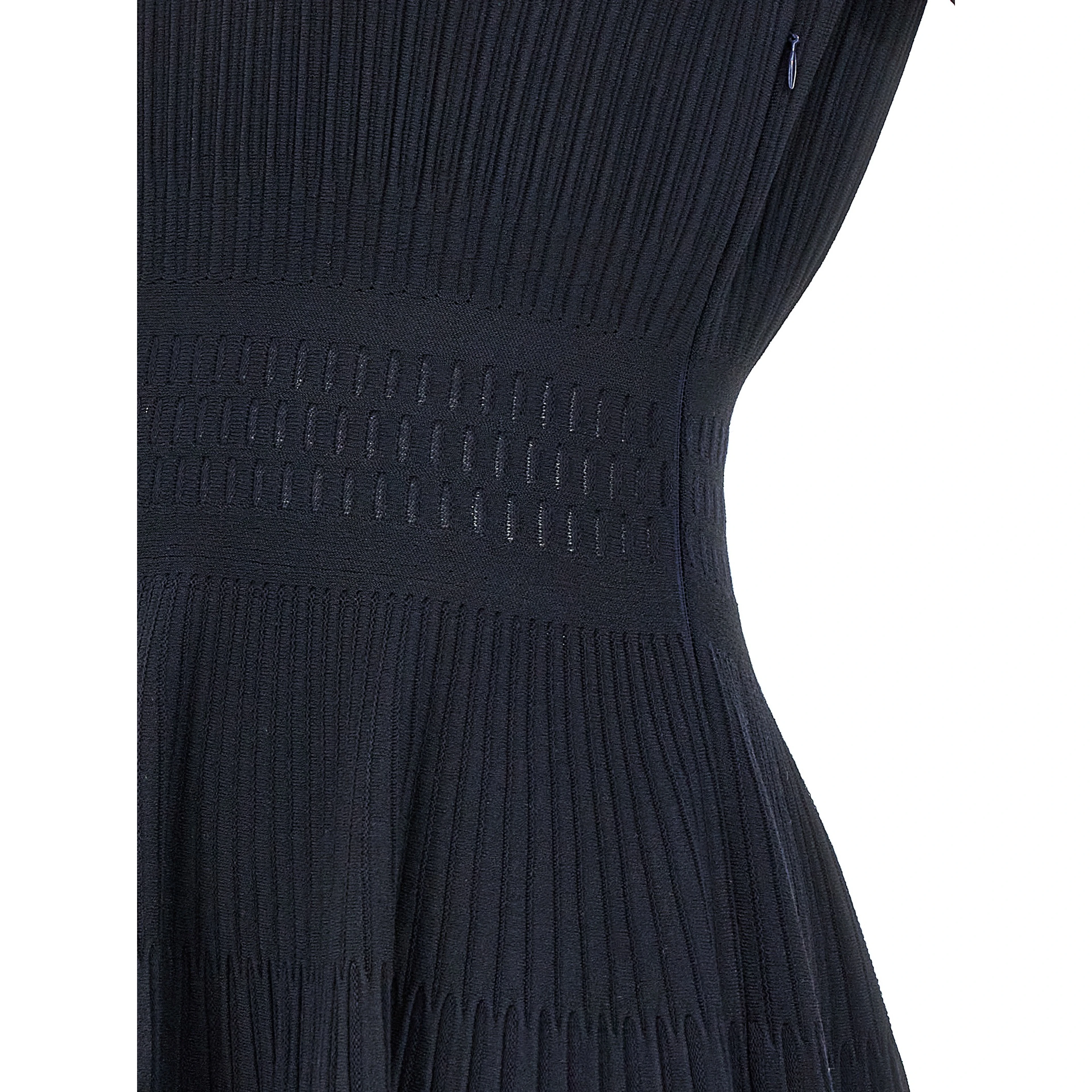 Blue Viscose Midi Dress