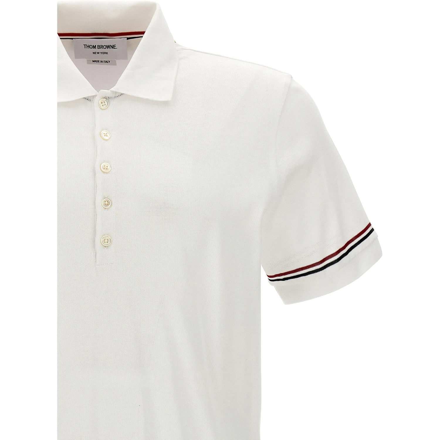 White Cotton Polo Shirt