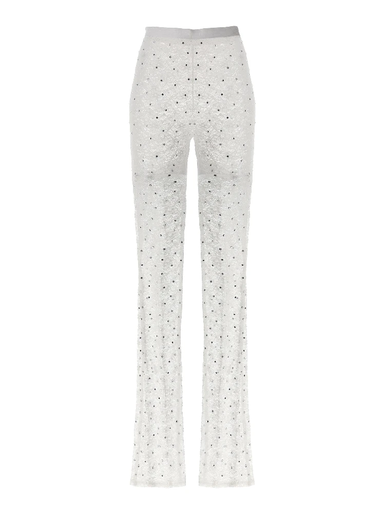 White Polyamide Leggings