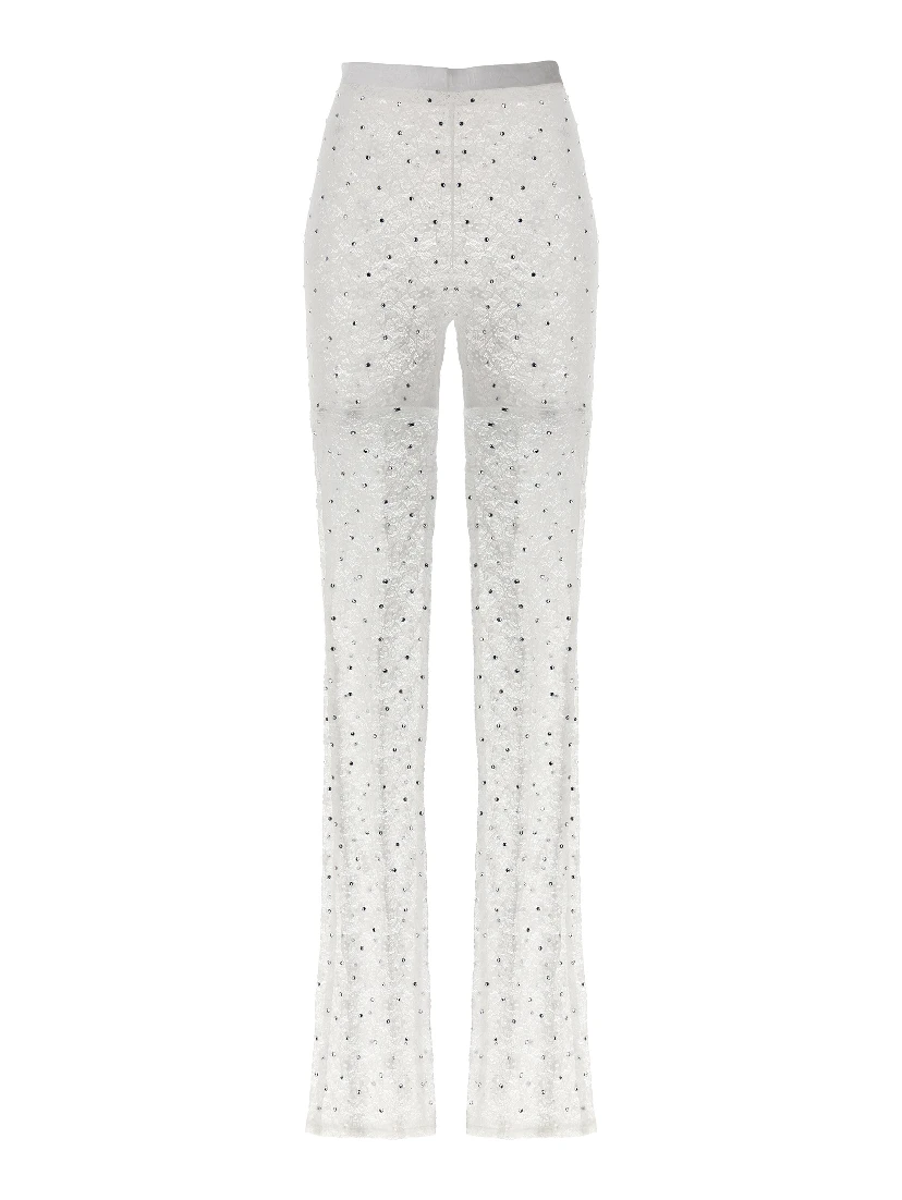 White Polyamide Leggings