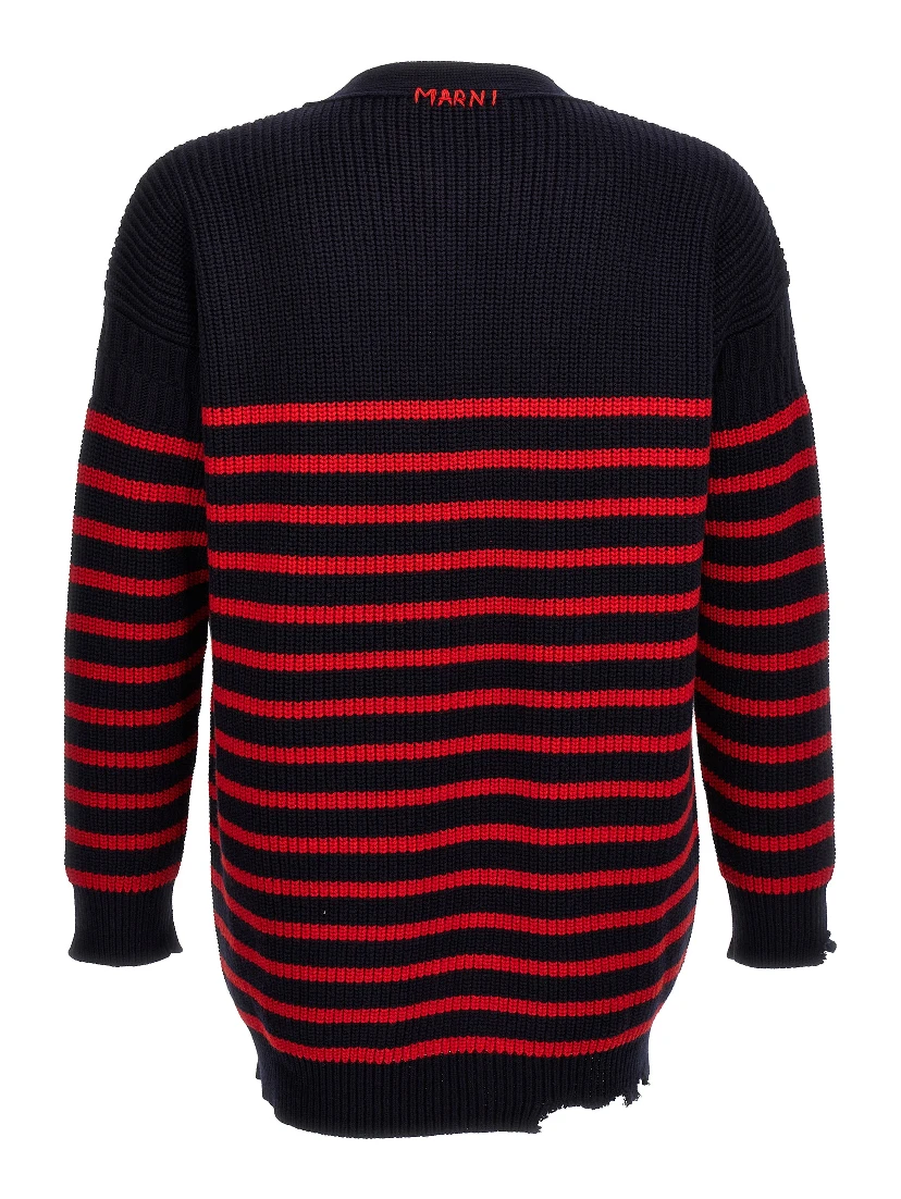 Multicolor Virgin Wool Cardigan