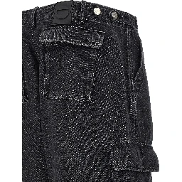 Black Cotton Jeans Denim