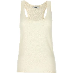 White Cashmere Tank Tops