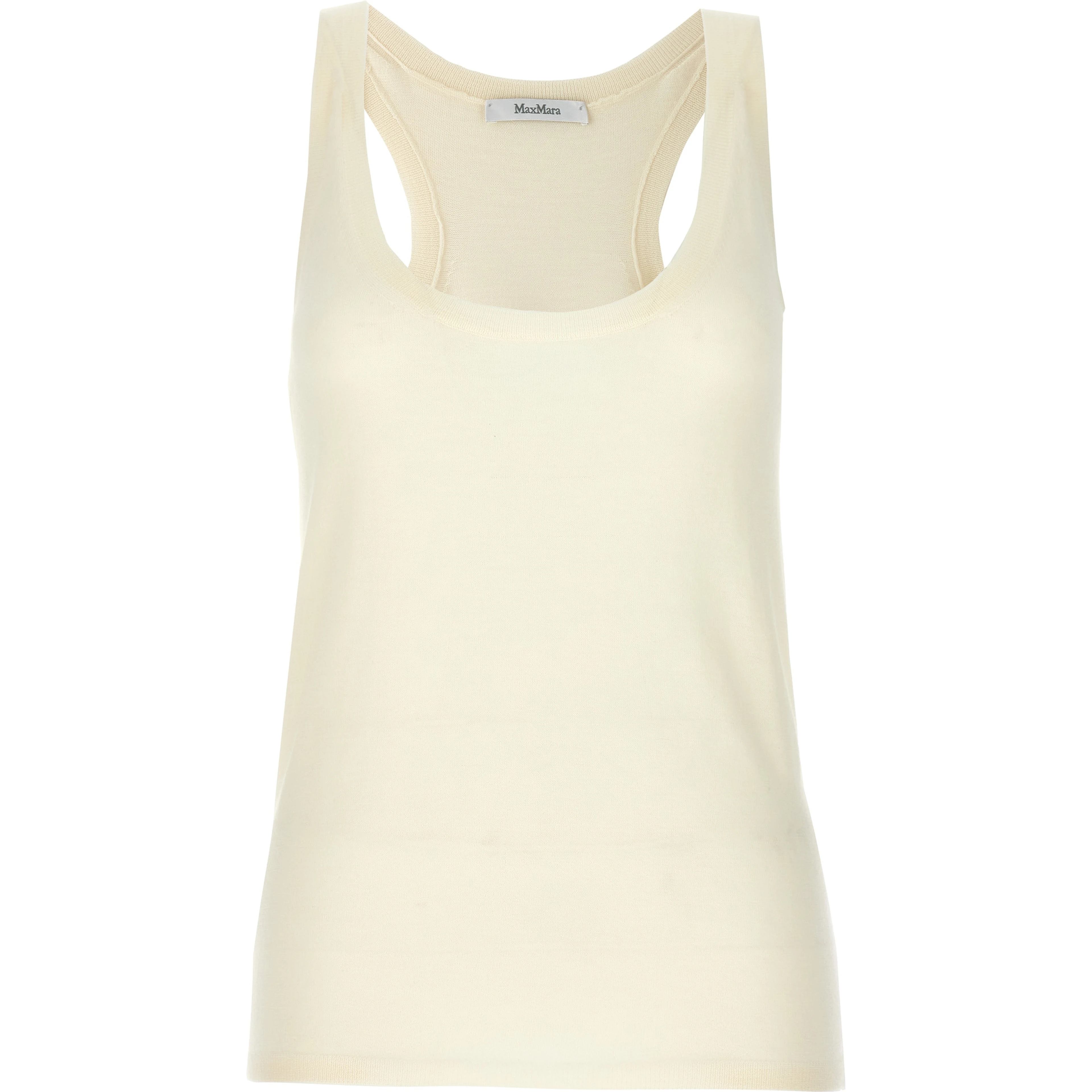 White Cashmere Tank Tops