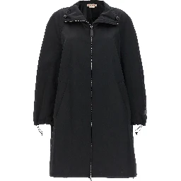 Black Polyester Parka