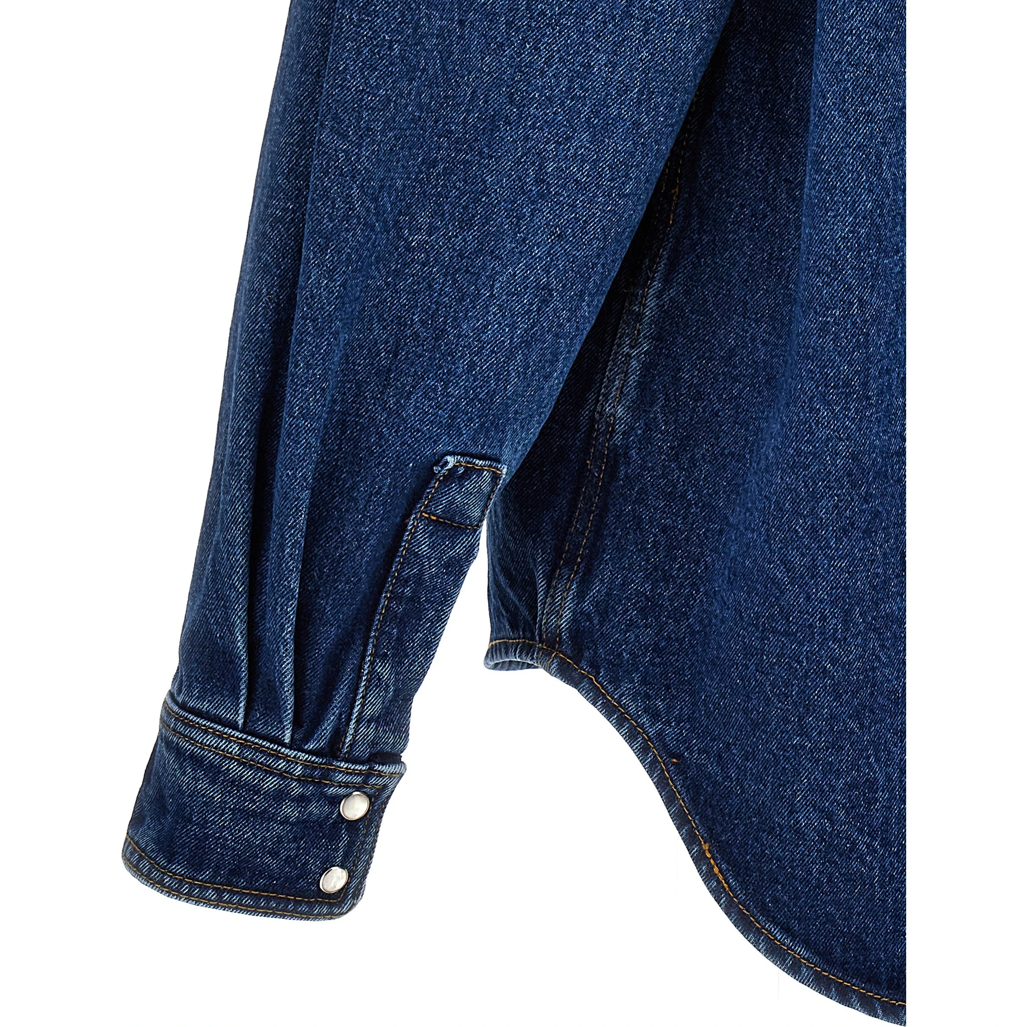 Blue Polyester Denim Jacket