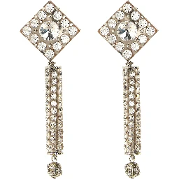 Silver Plastic Earrings