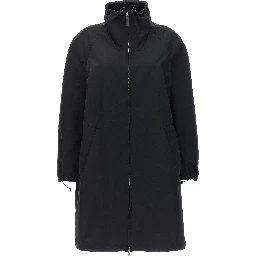 Black Polyester Parka