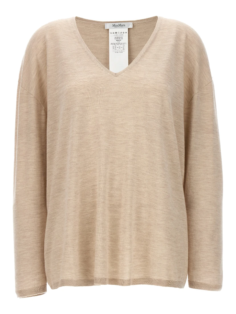 Beige Cashmere Cardigan