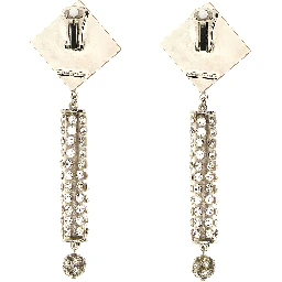 Silver Plastic Earrings