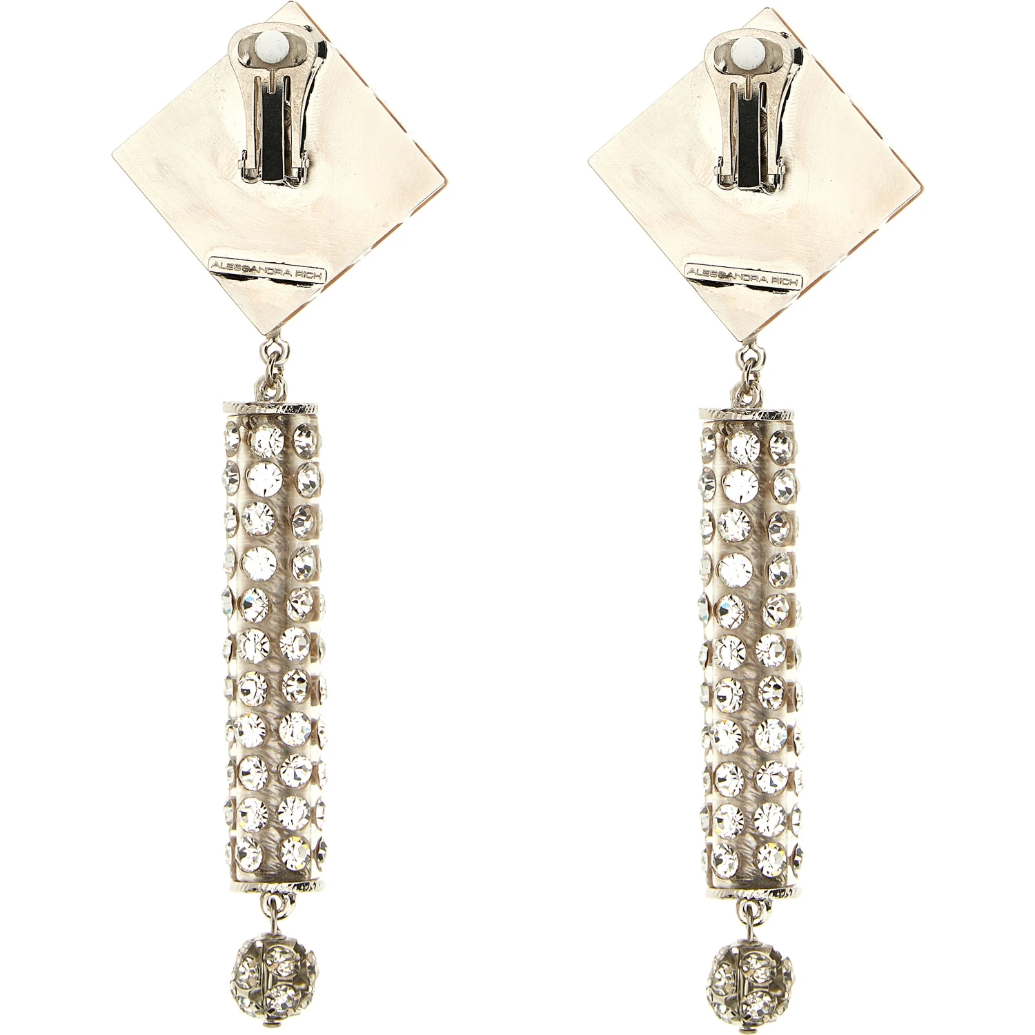 Silver Plastic Earrings