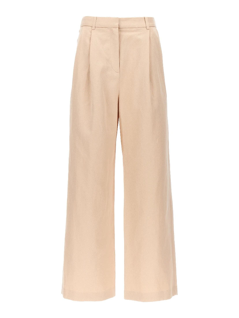 Multicolor Cotton Casual Pants