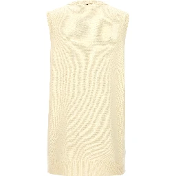 Bicolor Wool Sleeveless Jacket