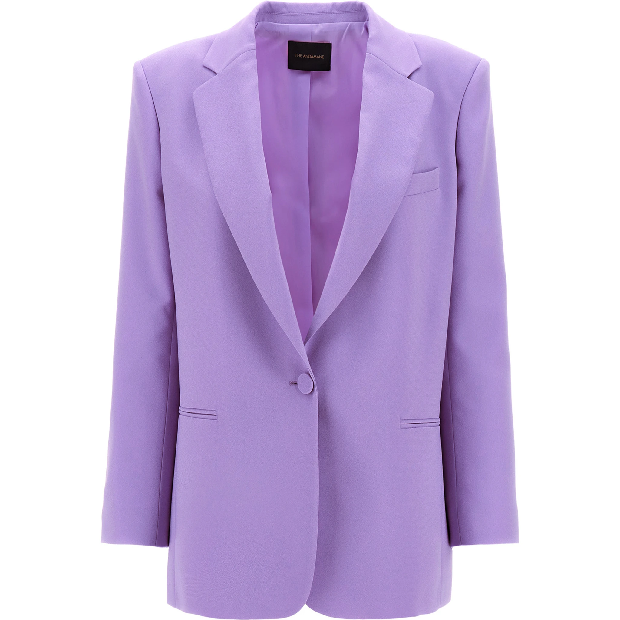 Purple Polyester Blazer