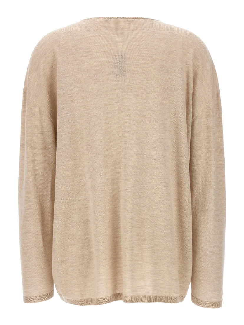 Beige Cashmere Cardigan