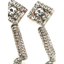Silver Plastic Earrings