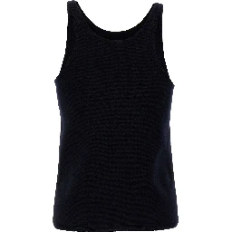 Blue Virgin Wool Tank Tops