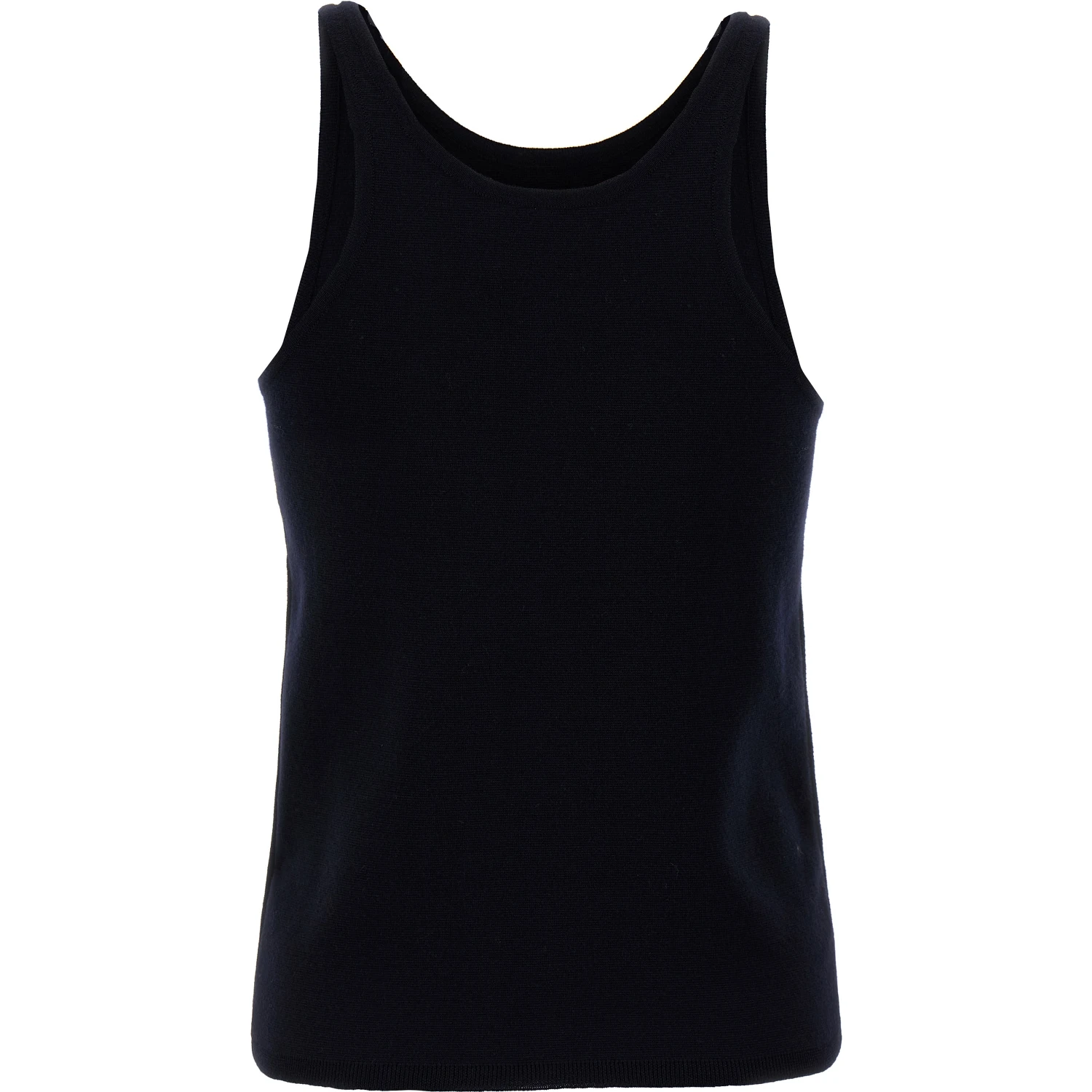 Blue Virgin Wool Tank Tops