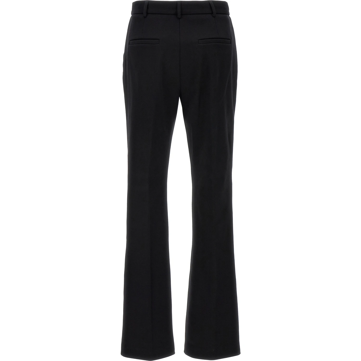 Black Cotton Casual Pants