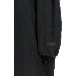 Black Polyester Parka