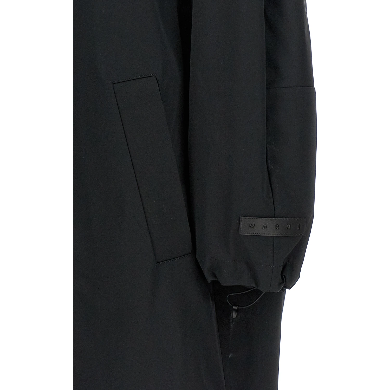 Black Polyester Parka