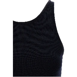 Blue Virgin Wool Tank Tops