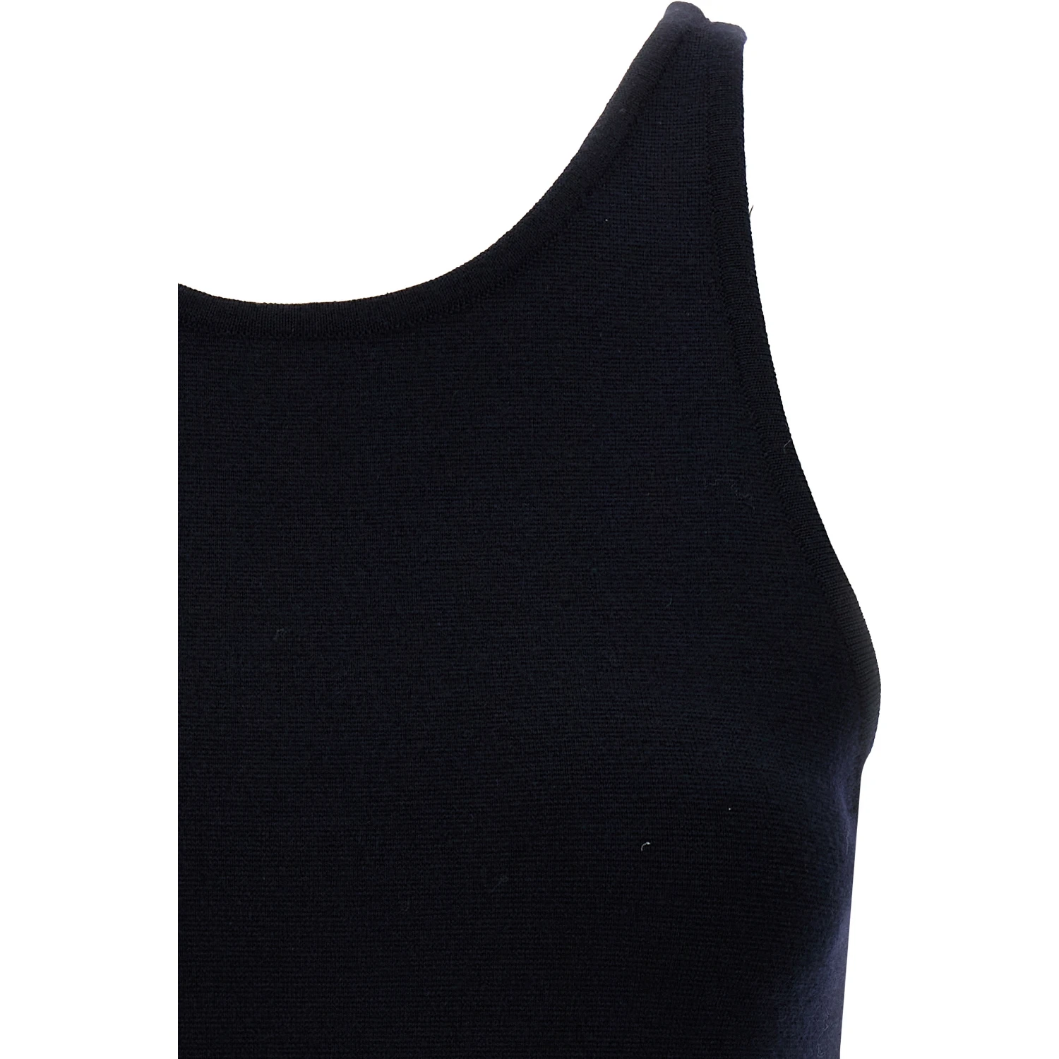 Blue Virgin Wool Tank Tops