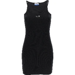 Black Cotton Short Dress
