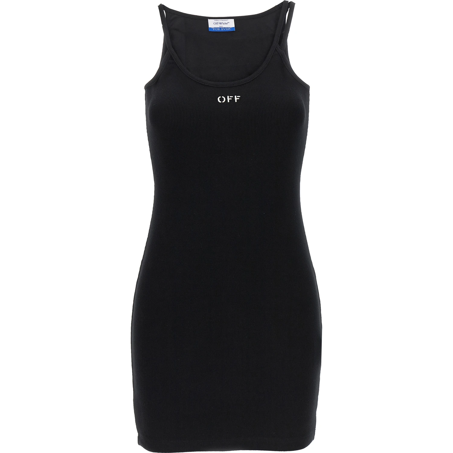 Black Cotton Short Dress