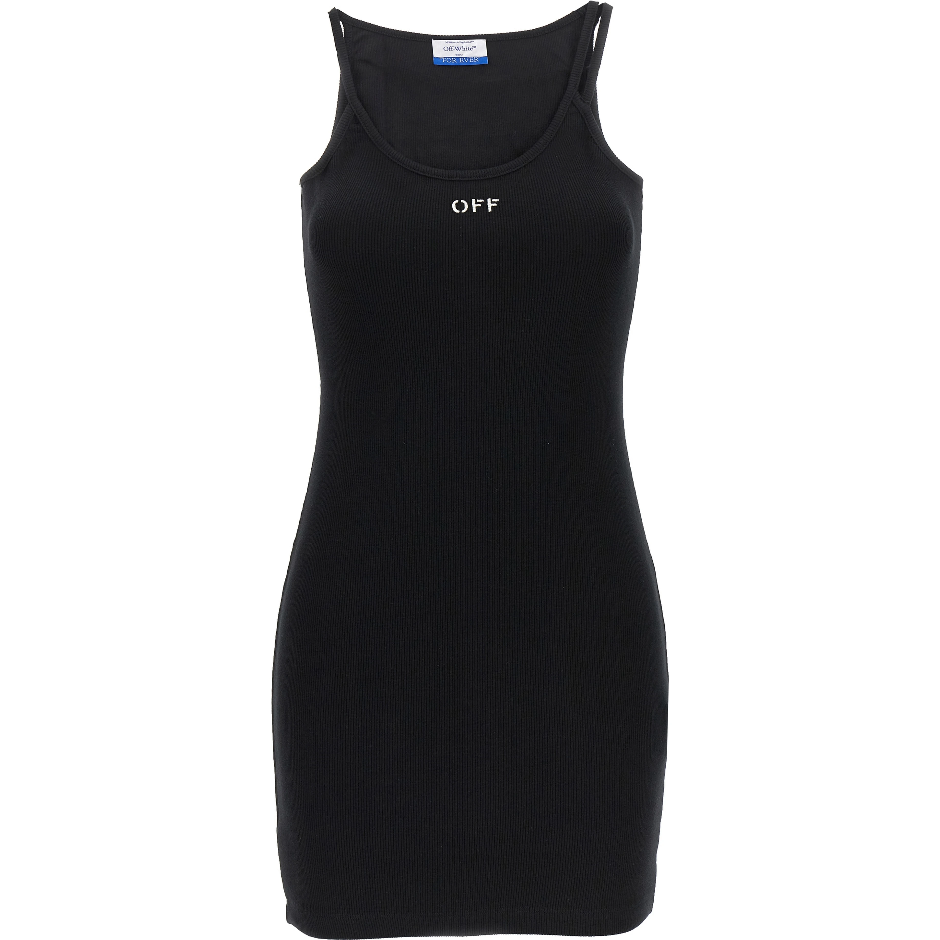 Black Cotton Short Dress