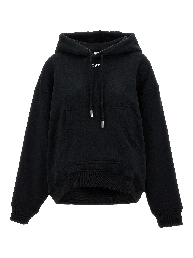 Black Cotton Hoodie