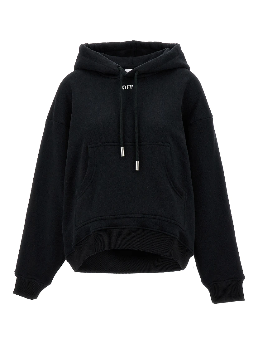 Black Cotton Hoodie