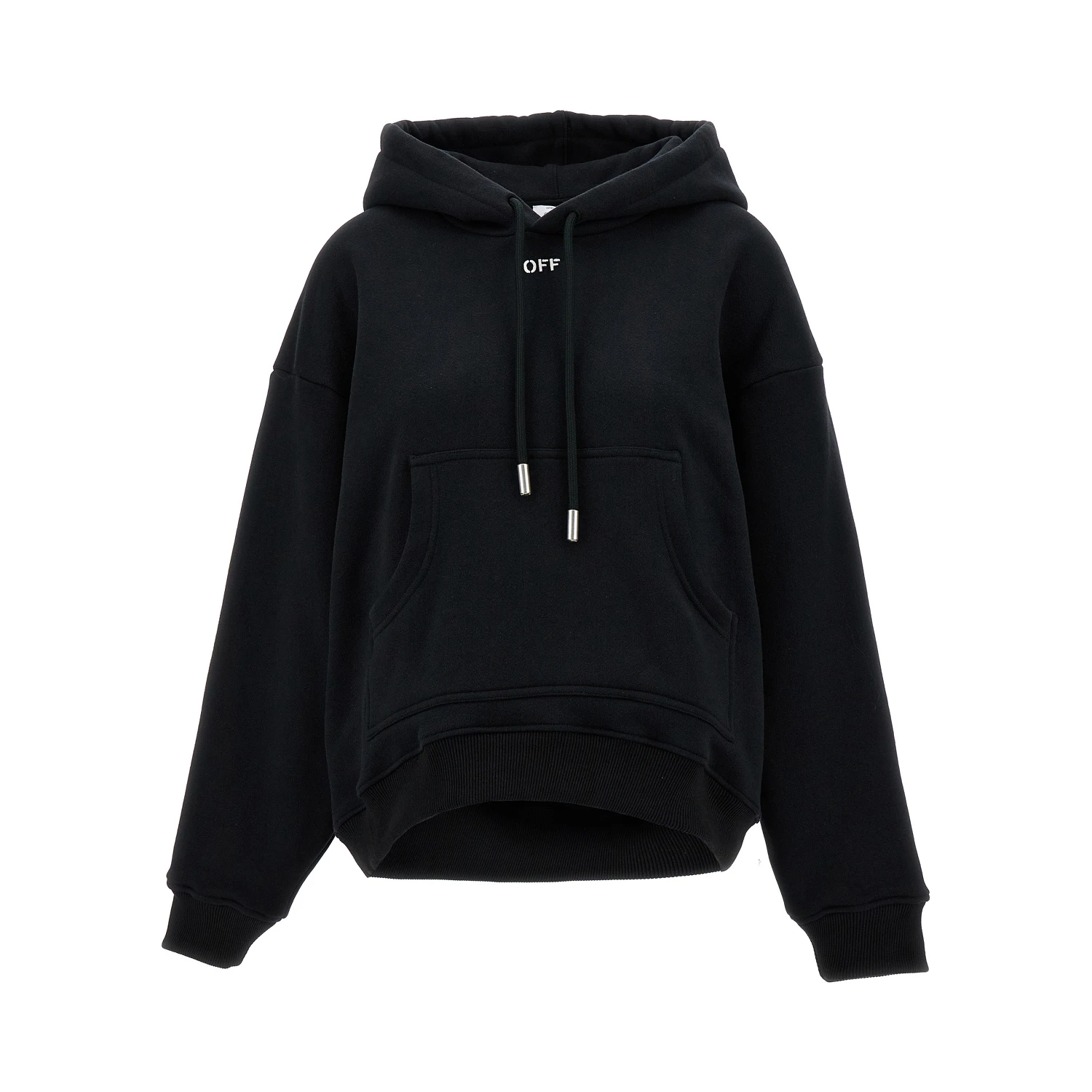 Black Cotton Hoodie