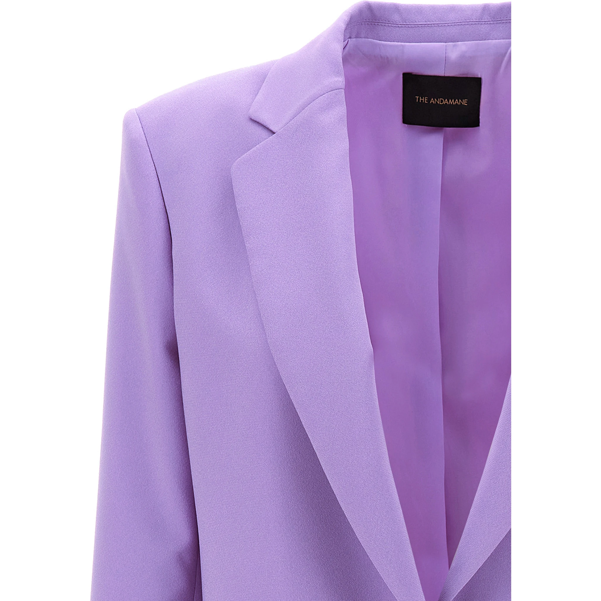 Purple Polyester Blazer