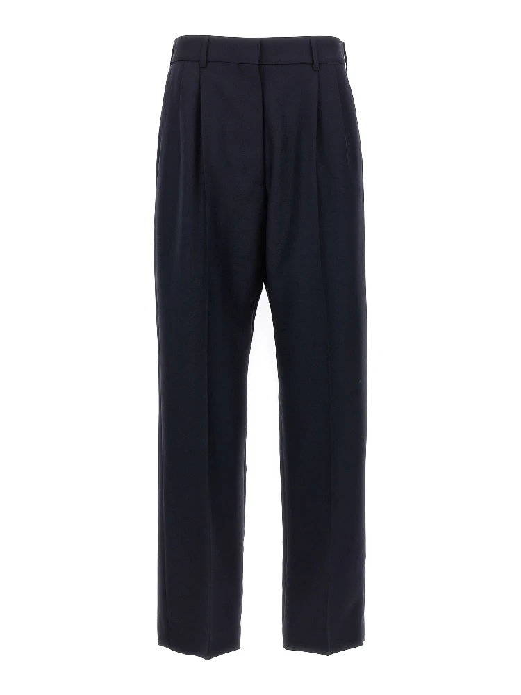 Blue Virgin Wool Pants