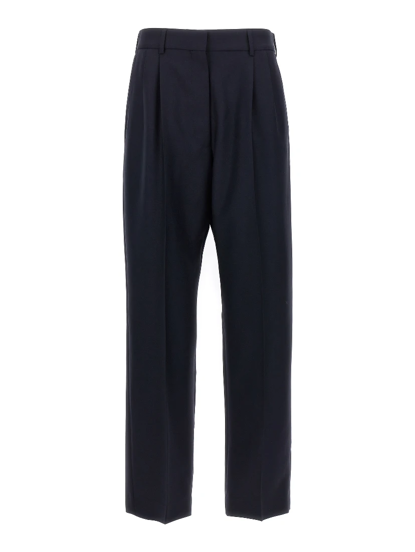 Blue Virgin Wool Pants