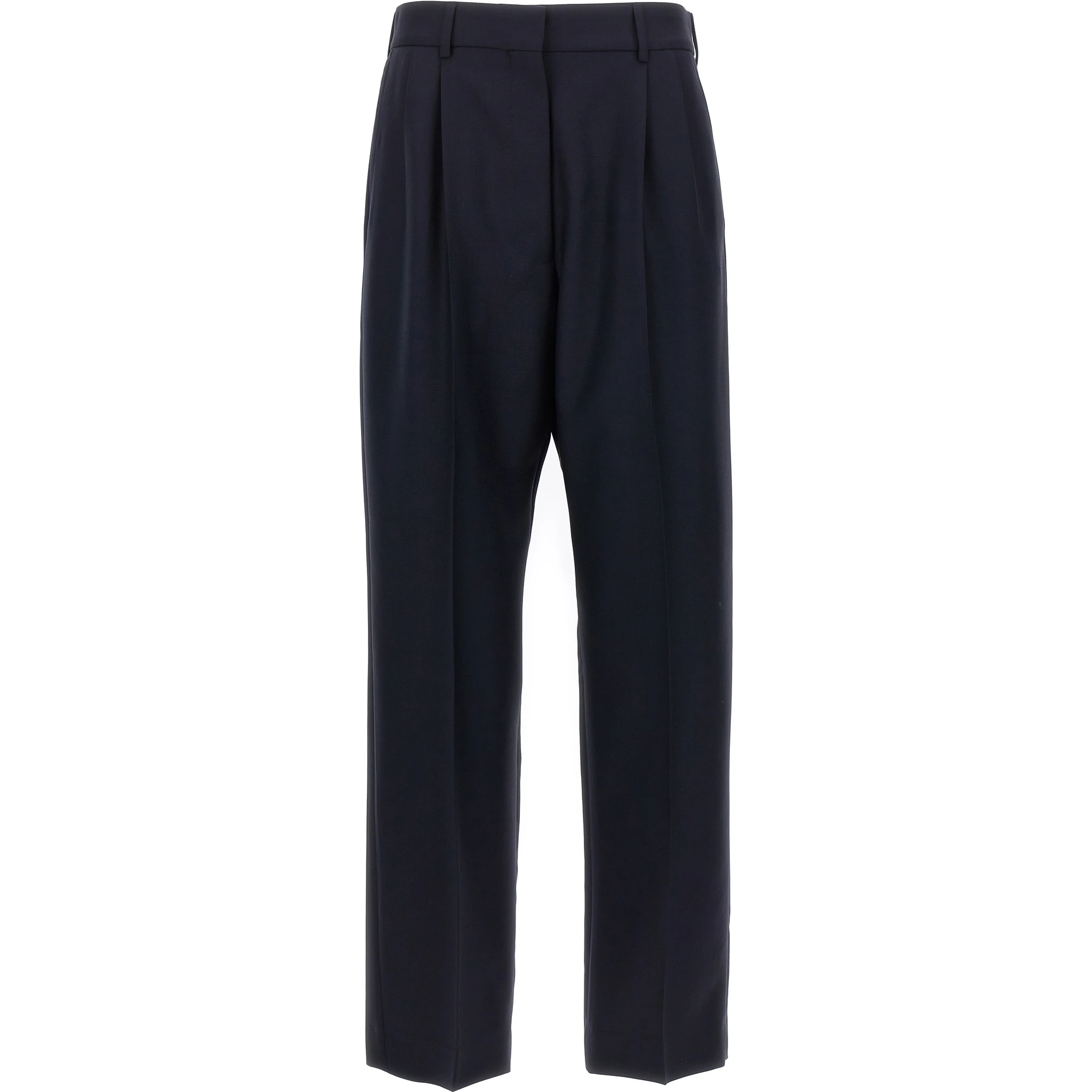Blue Virgin Wool Pants