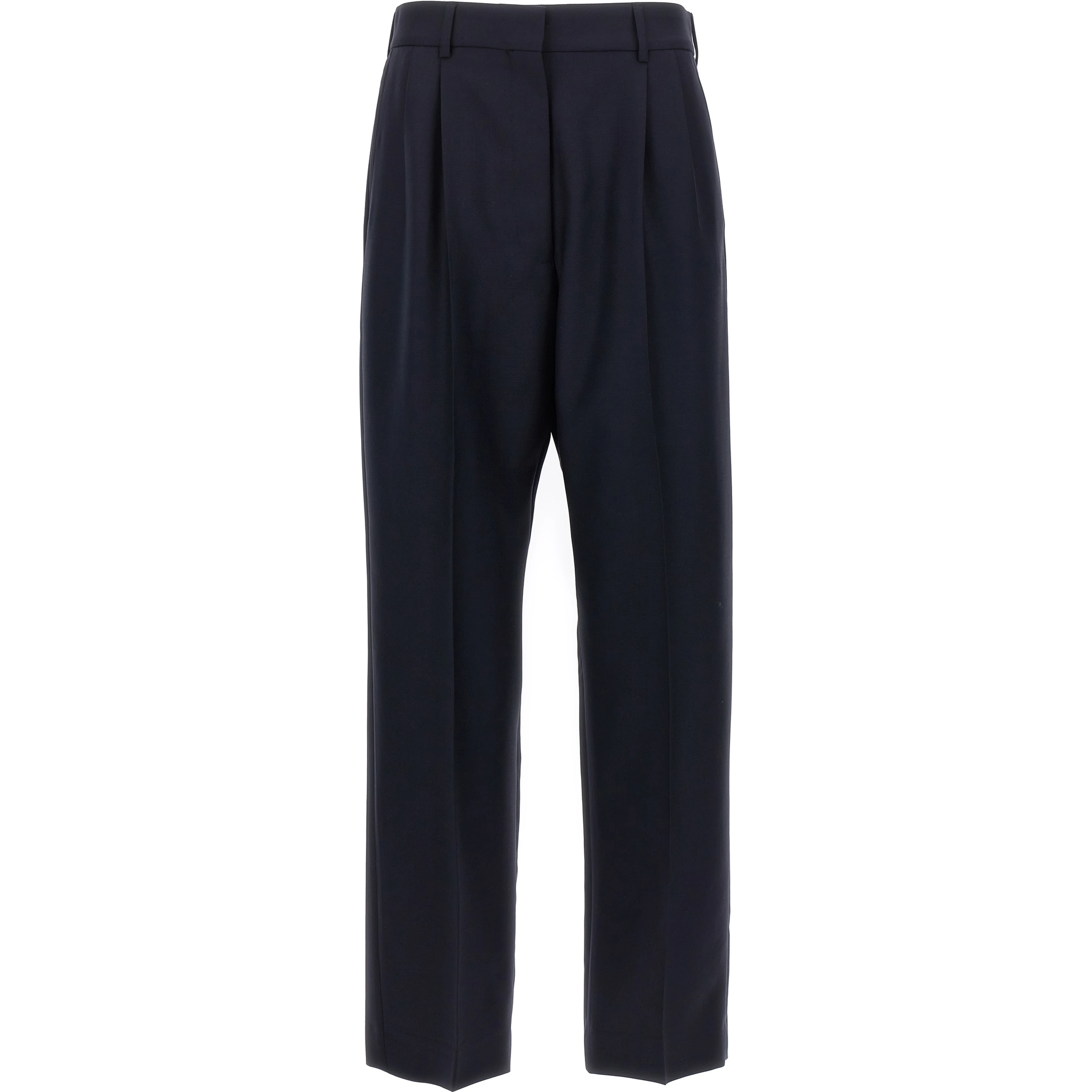 Blue Virgin Wool Pants