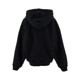 Black Cotton Hoodie