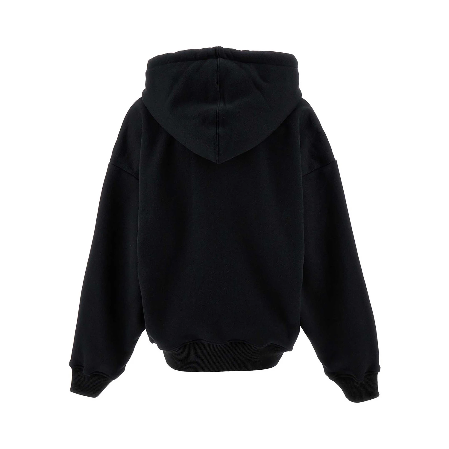 Black Cotton Hoodie