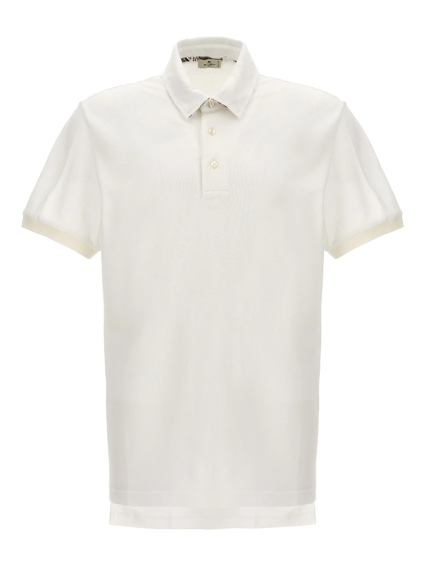 White Cotton Polo Shirt
