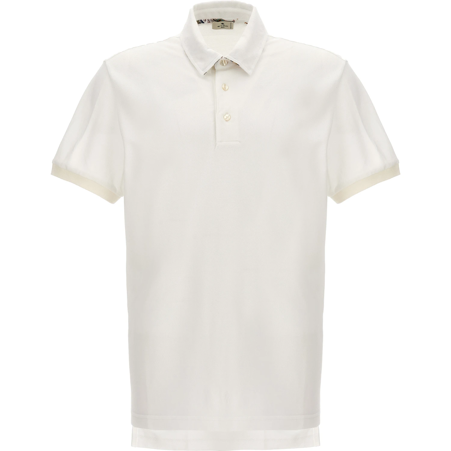 White Cotton Polo Shirt