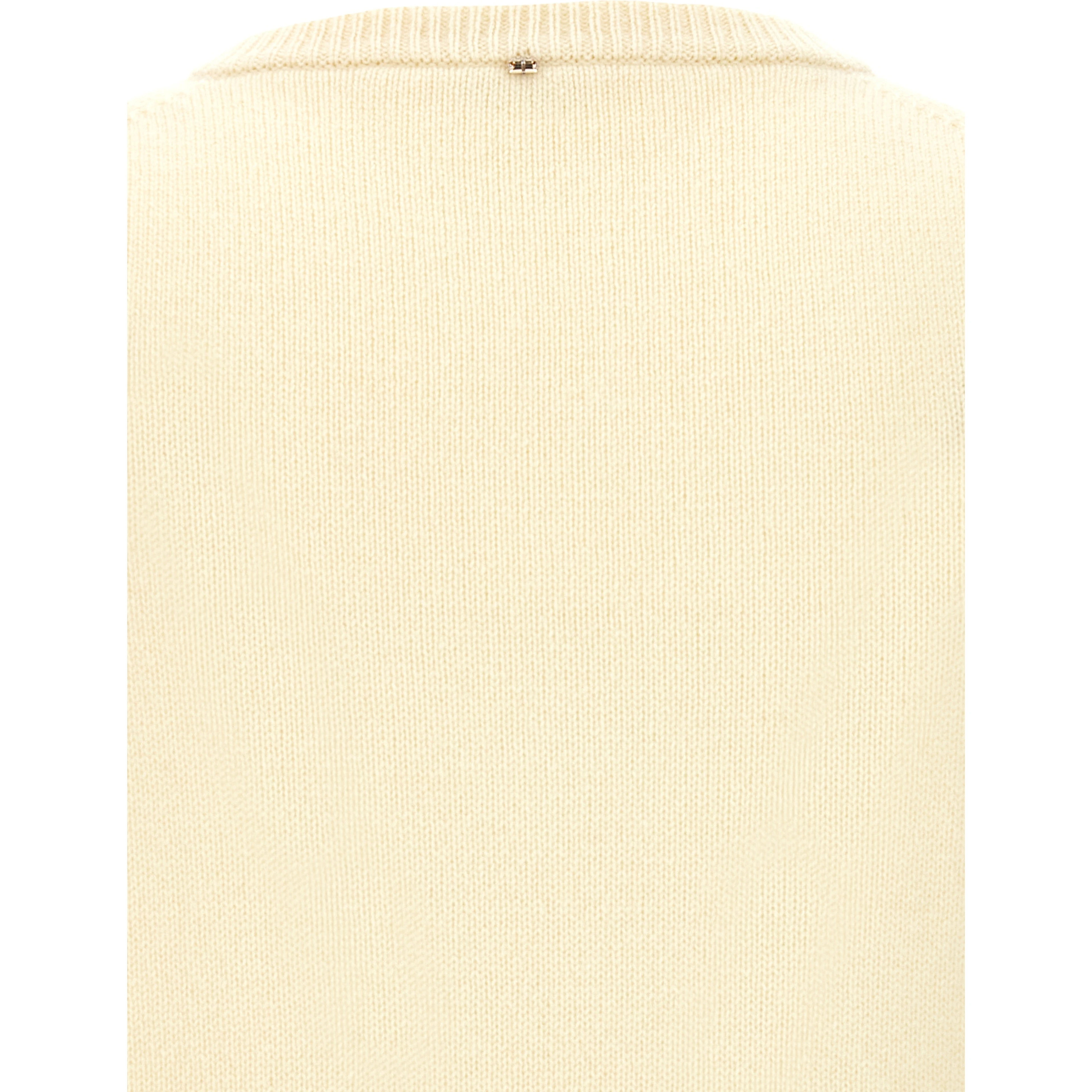 Bicolor Wool Sleeveless Jacket